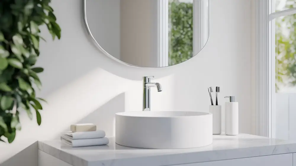 Salle de bain marbre à Seneffe